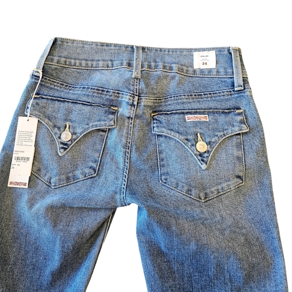 Hudson Collin Mid Rise Straight Crop Virgo Womens Jeans NEW - Picture 5 of 9